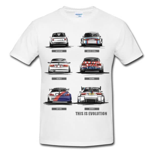 Bmw T Shirt M3 Evolution // Legende