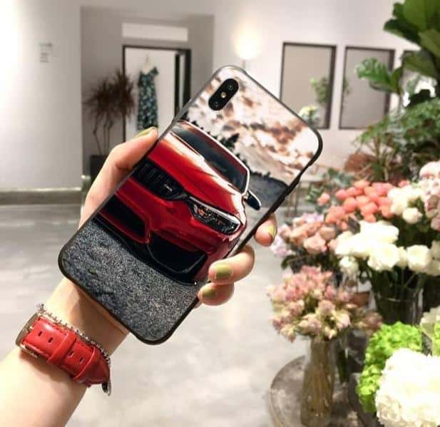 Bmw Telefon Cover M4 Rød
