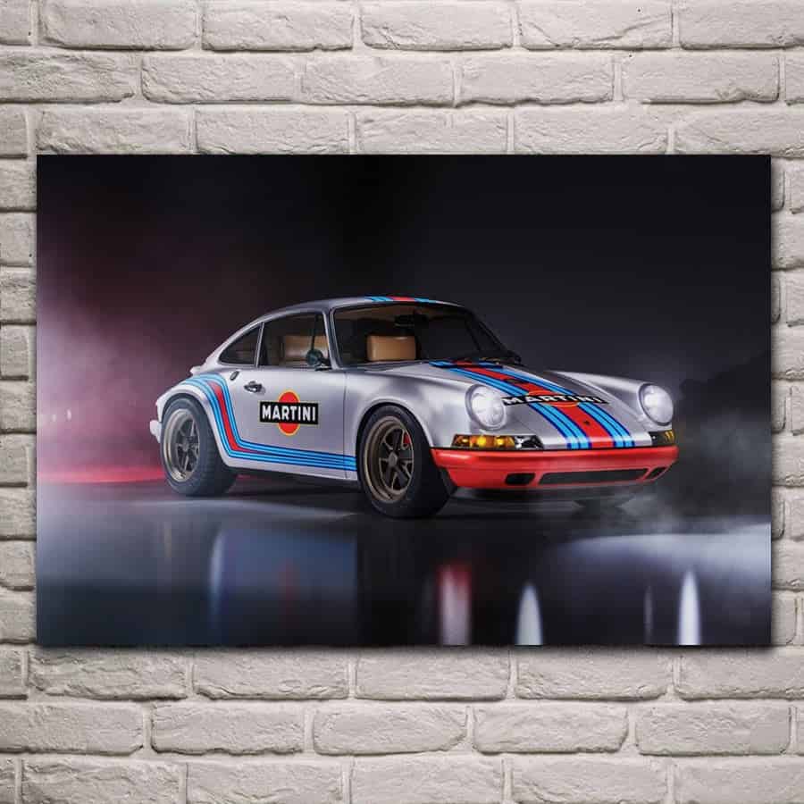 Bilplakater Porsche 911 Martini