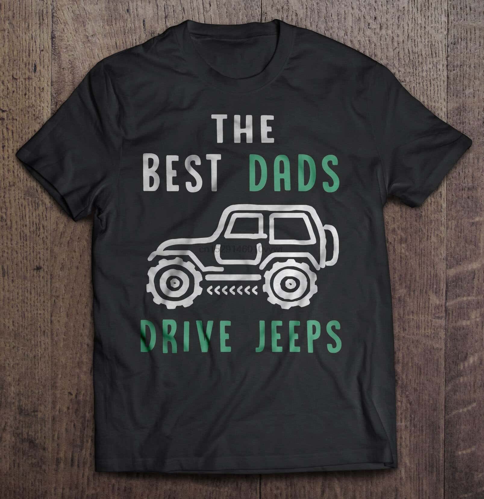 Jeep Tshirt T-Shirt Shirt Fashion Tshirt Mænd Sjov T Kør Jeeps Kvinder De Bedste Fædre