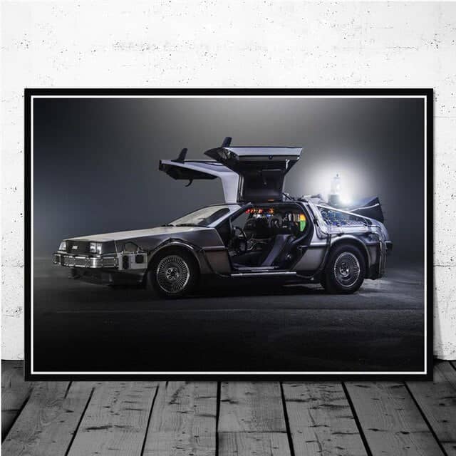 Bilplakater Delorean Dmc-12