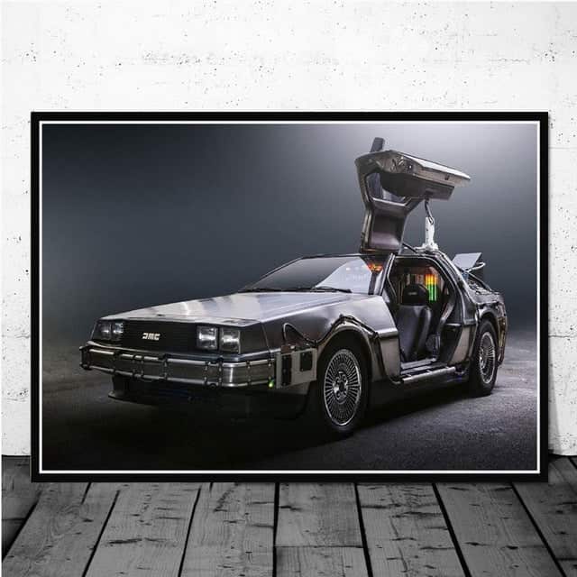 Bilplakater Delorean