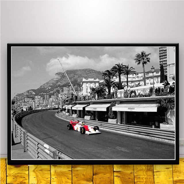 Bilplakater Mclaren Ayrton Senna