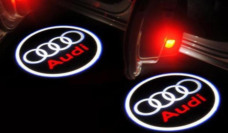 Dørbelysning Audi Logo Med Cirkel