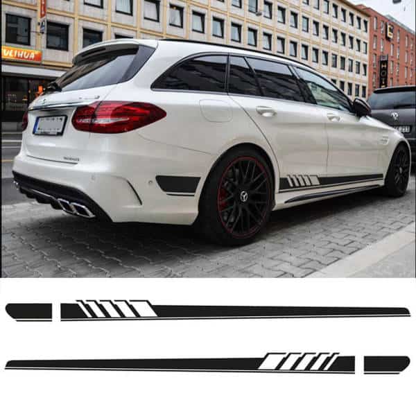 Mercedes Klistermærker Racing Sidestribe