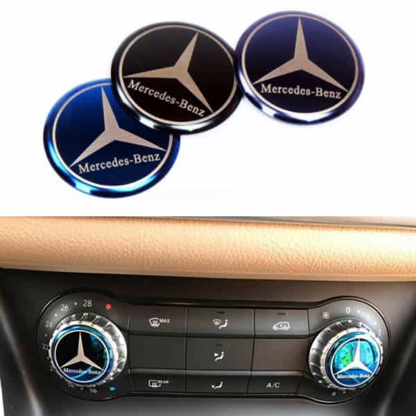 Mercedes Klistermærker Symbol For Knap Til Klimaanlæg