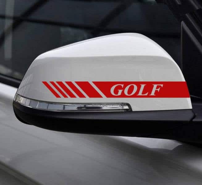 Vw Klistermærker Racing Spejlbånd
