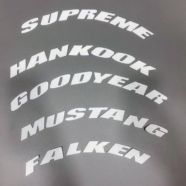 Dæk Klistermærker Supreme