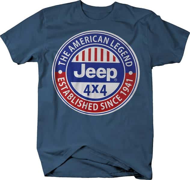 Jeep Tshirt Den Amerikanske Legende