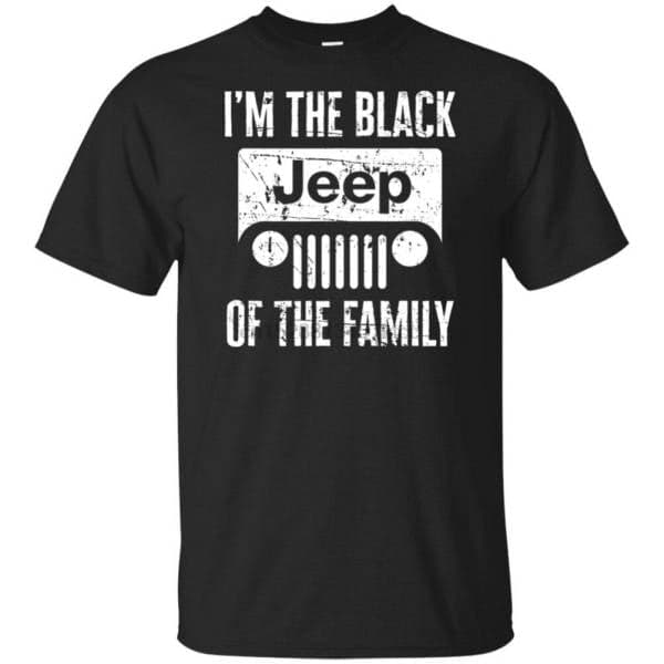 Jeep Tshirt Jeg Er Den Sorte Jeep I Familien