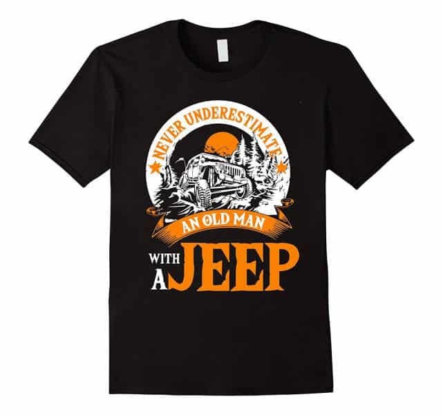 Jeep Tshirt Undervurder Aldrig