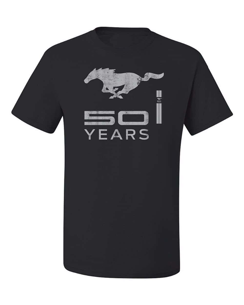 Mustang T Shirt 50 År Gammel