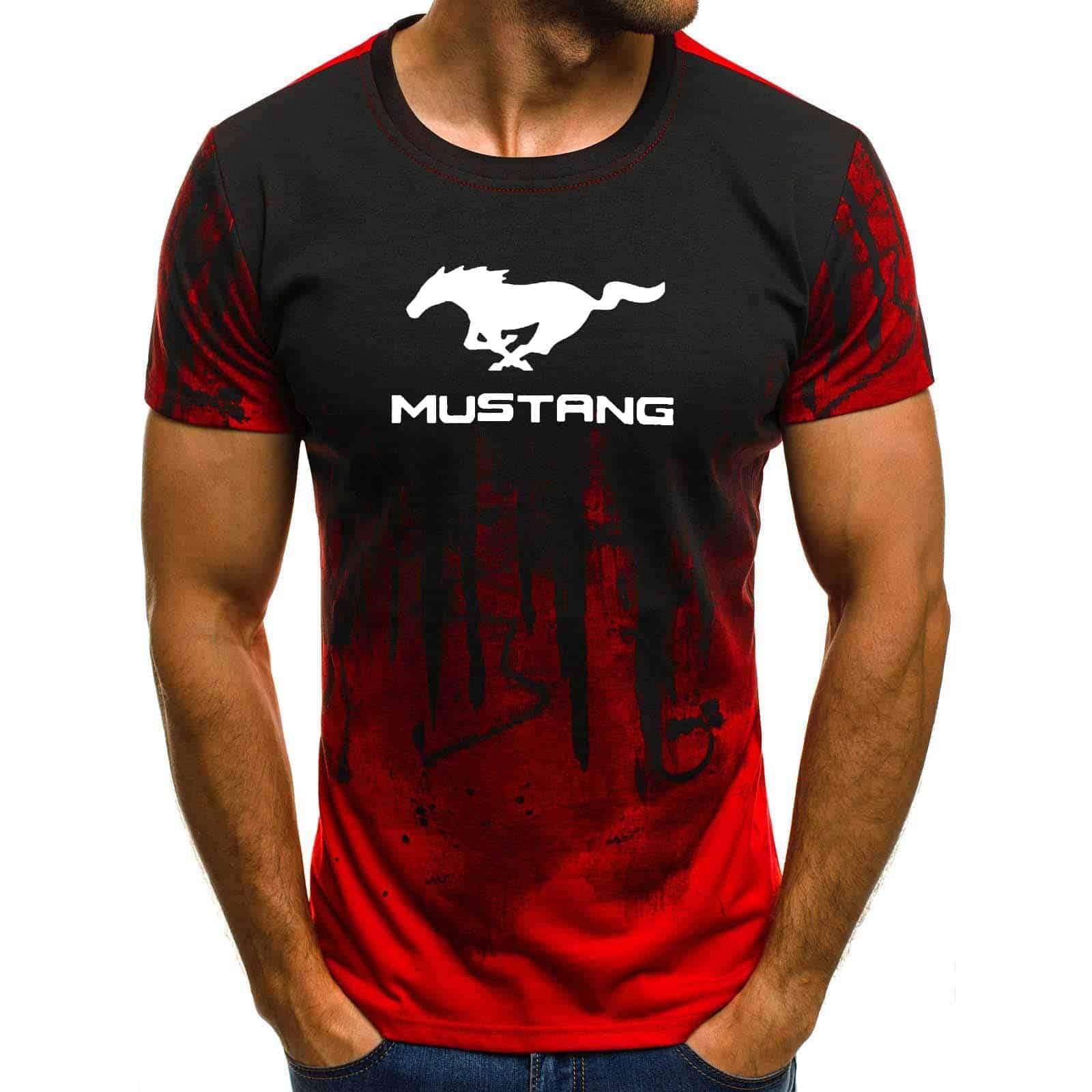 Mustang T Shirt Tofarvet