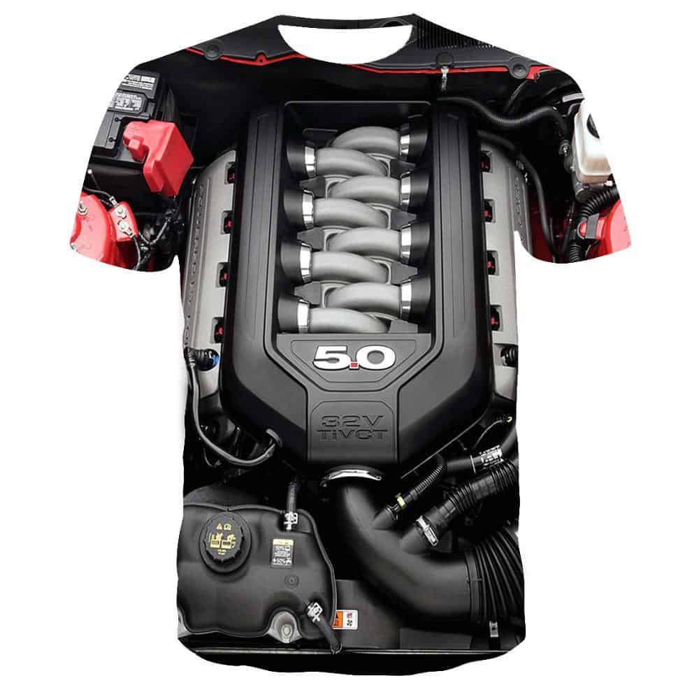 Mustang T Shirt 5,0-Liters V8