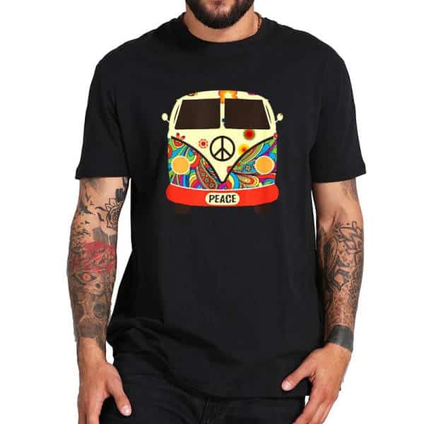 Vw T Shirt Hippie Bus
