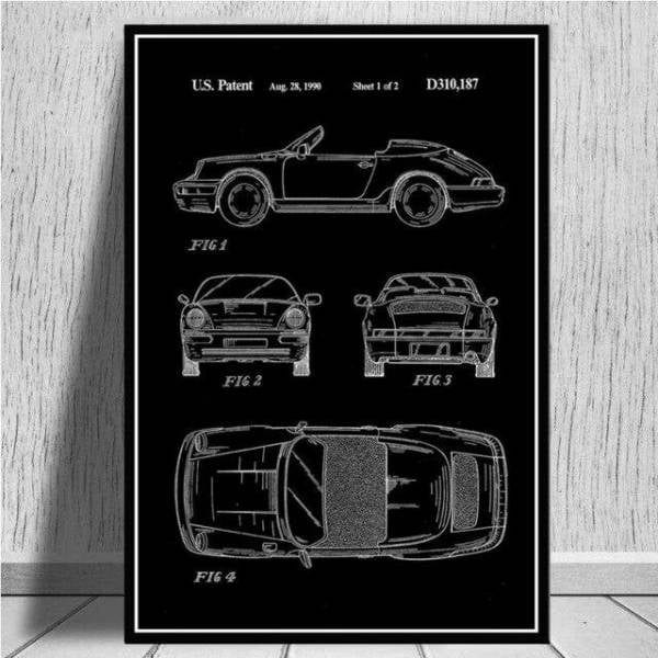 Bilplakater 911 Retro Speedster