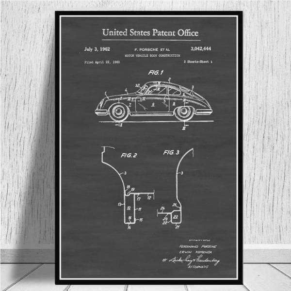 Bilplakater Vintage 911