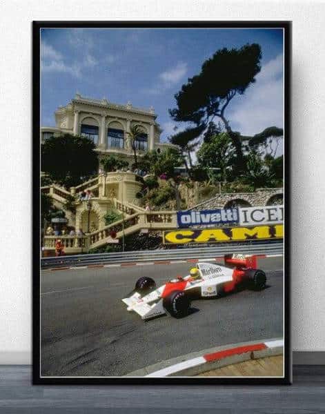 Bilplakater Ayrton Senna Mclaren