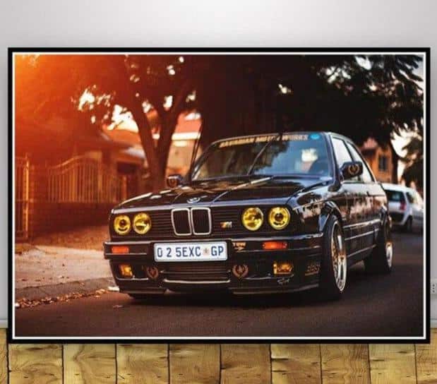 Bilplakater Bmw M3 Old School