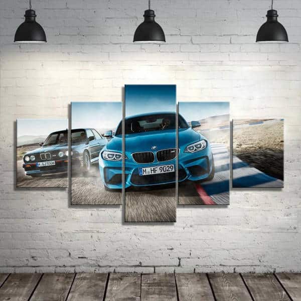 Bilplakater Bmw Old Vs New School