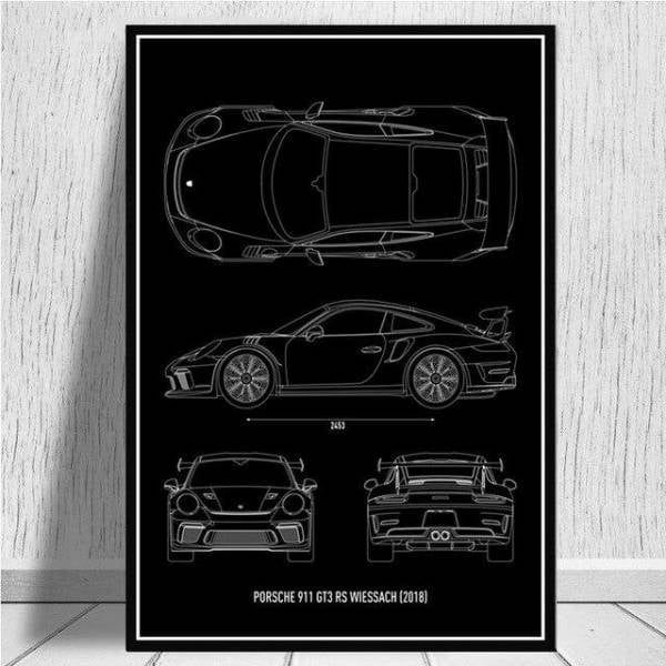 Bilplakater Gt3Rs 2018
